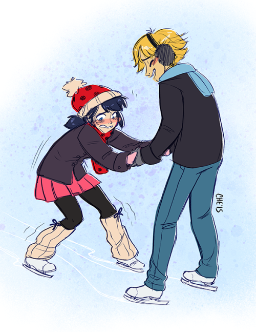 chebits: A #ladybug_60mins 【SKATING】 I finally have been able to do one of these things aaaaAAA here