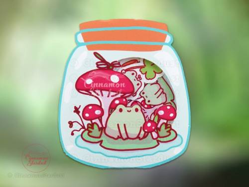 figdays:    Cute Frog Sticker Pack // CinnamonStardust