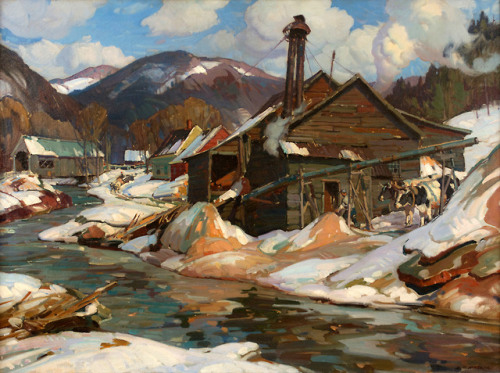 ALDRO HIBBARDSawmill in NewfaneOil on Canvas36″ x 48″