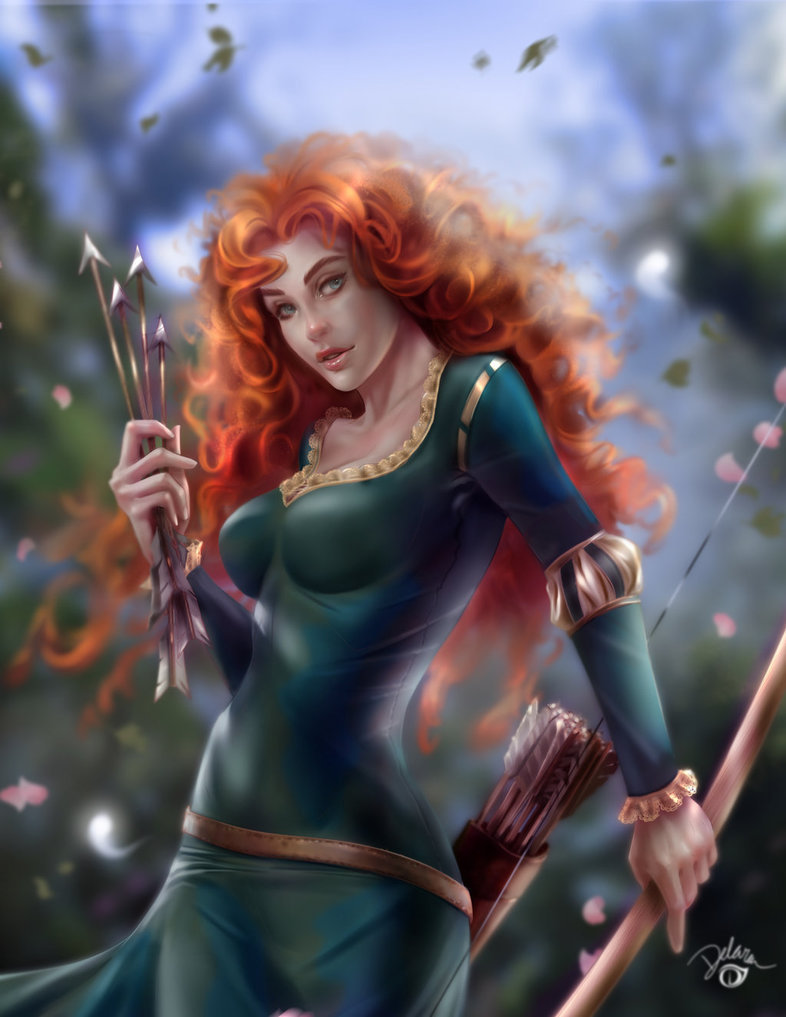 art-of-cg-girls:  Merida FanArt by CrisDelaraArt 