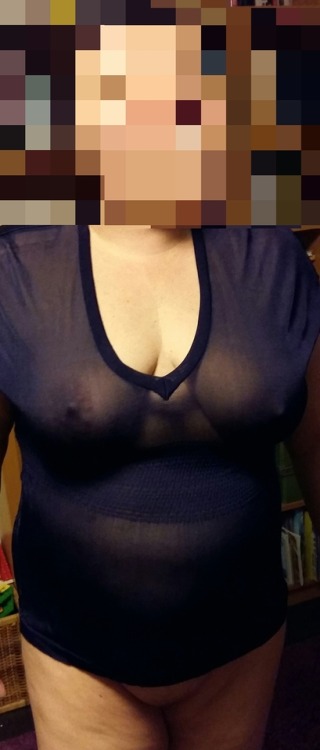 My wife showing her body in see thru dress, without underpants. Thanks for sharing!