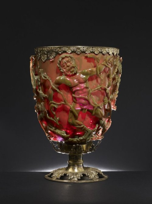 The Lycurgus Cupc. 4th Century, RomeThis cup is the most fully intact example of ancient dichroic gl