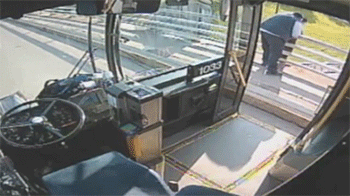 ladieslovecoolk:  11-11-1992:  ithinkthisismyurl:  mycacophonousfuckery:  sizvideos:  Bus driver saves woman from jumping off bridge - From Siz (Get the app)Video  Bet money he won’t be on the news.  You know better  And you know why he won’t be on