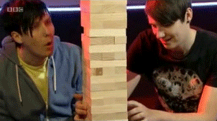 phantastic-assbutt:dan and phil’s relationship in a gif