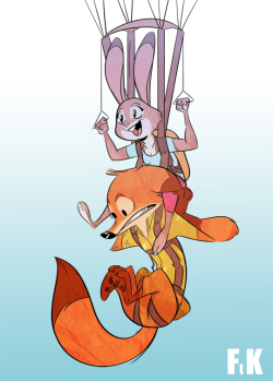 fluttershythekind: Judy Hopps and Nick Wilde