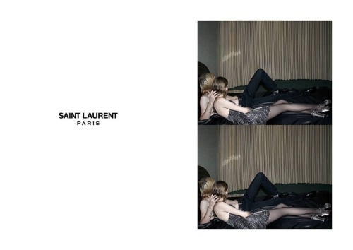 Saint Laurent. Ad campaign SS15Creative Director: Hedi SlimanePhotos: Hedi SlimaneModels: Kiki Wille