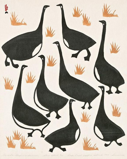 terresauvage:Simeonie QuppapikCanada Geese in the Summer, 1960~Happy Canada Day!!!!!