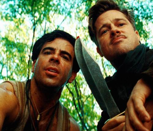 iskarieot:  INGLOURIOUS BASTERDS (2009) DIR. QUENTIN TARANTINO  Now,  I don’t know about y'all, but I sure as hell didn’t come down from the  goddamn Smoky Mountains, cross five thousand miles of water, fight my  way through half of Sicily and jump