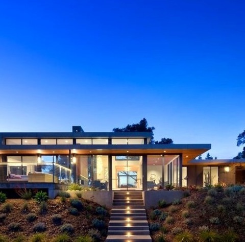 Stucco - ExteriorIdea For A Large, Contemporary, Gray, One-story Home's Exterior