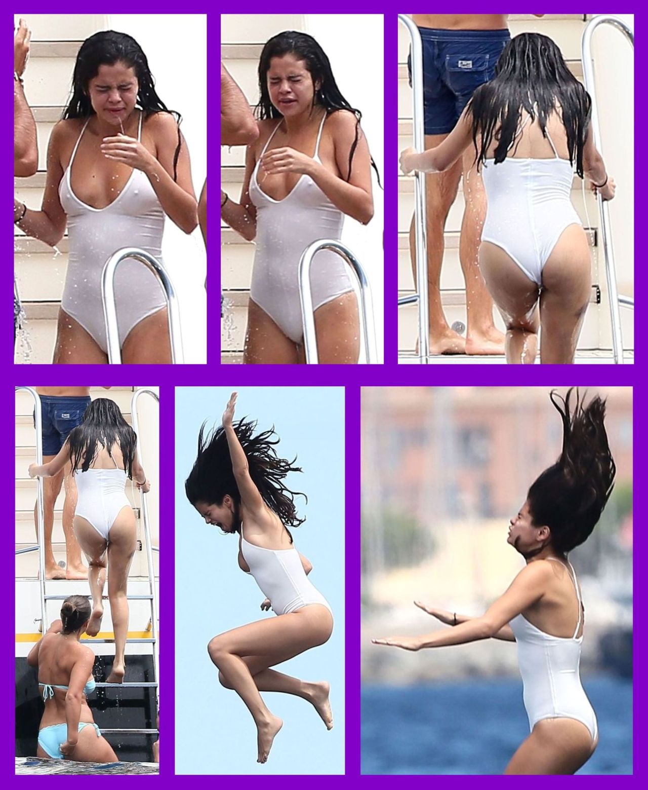 nude-celebz:  Selena Gomez wet and sexy on a yacht in St Tropez