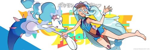 Official Icon, Header, And Wallpaper Of The CD Jacket Illustration Of Miku (Water) And Primarina For