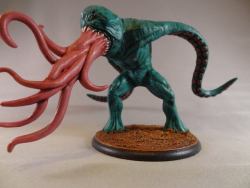 irisofether:Creepy-ass tentacle monster multi-eye thing, from Shadows of Brimstone.