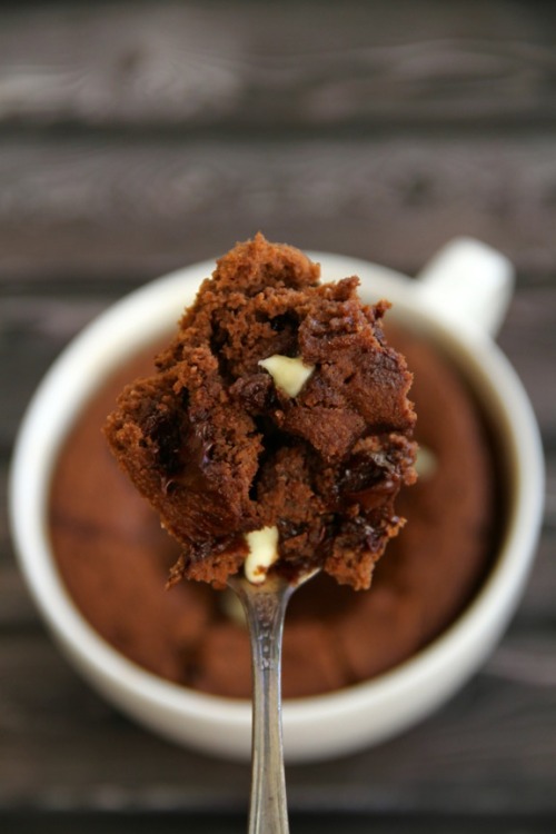 nom-food:  Mocha chip mug cake