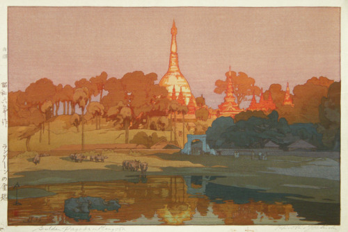 Hiroshi Yoshida (吉田 博) El Capitan, Yosemite Valley (1925), Kagurazaka Street After A Night Rain