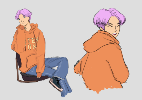trunks likes to steal his boyfriend’s hoodies
