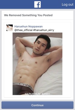 haruehun:  How could these photos possibly be harmful??? In the past few days, some of my photos have been removed from Facebook, and the website has logged me out. Well well. Time to say goodbye perhaps. Hello Tumblr!