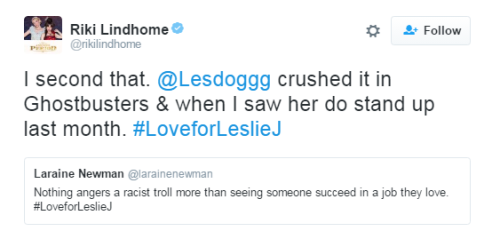 marissarei:rosaymami:profeminist:#LoveForLeslieJ on TwitterShoutout to @marissarei Thank you ❤️❤️❤️❤