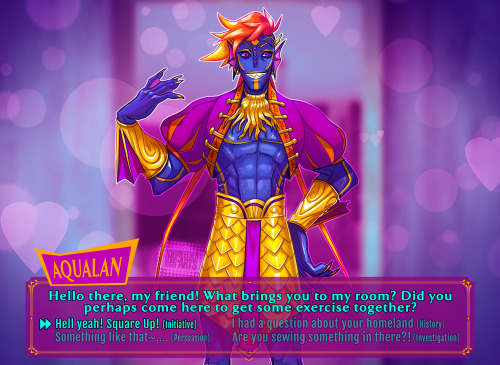 Prince Aqualan (my Triton Eldritch Knight) Dating Sim ALTERNATE OUTFIT UNLOCKED!