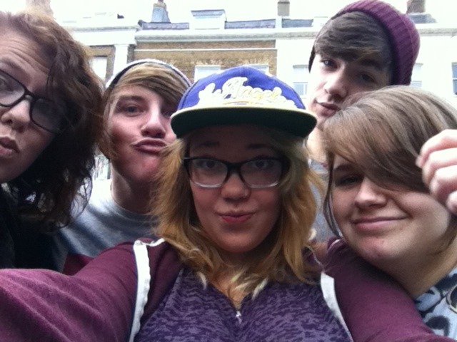 just my freinds and my boyfriend ;)