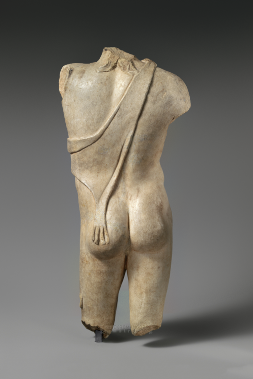 greekromangods: Statuette of Young Dionysos Roman; Imperial, 1st–2nd century AD Adaptation of a Gree