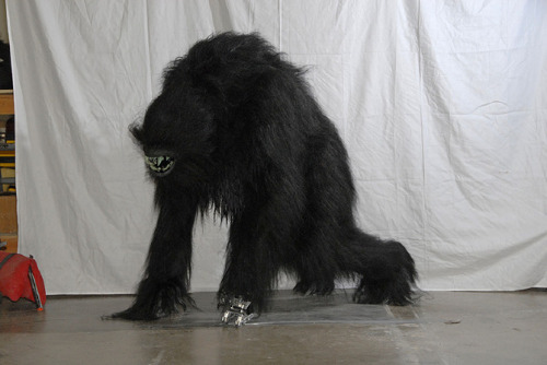 #MonsterSuitMonday Spectral Motion created these aliens for the 2011′s “Attack the Block”. That’s Jo