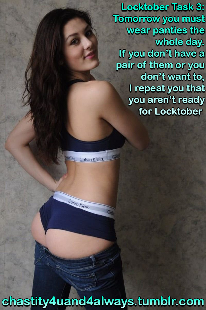 Locktober chastity captions