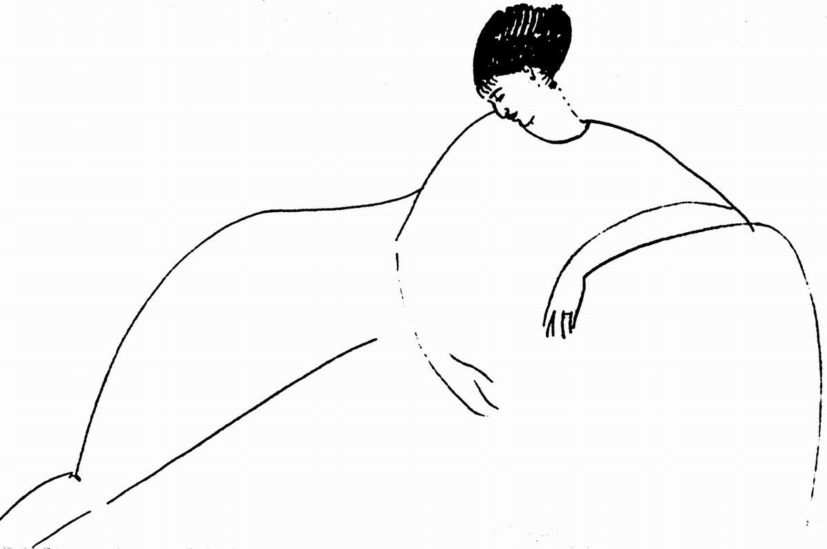 kutxx:  2. Amedeo Modigliani Anna Akhmatova 1911, pencil, paper