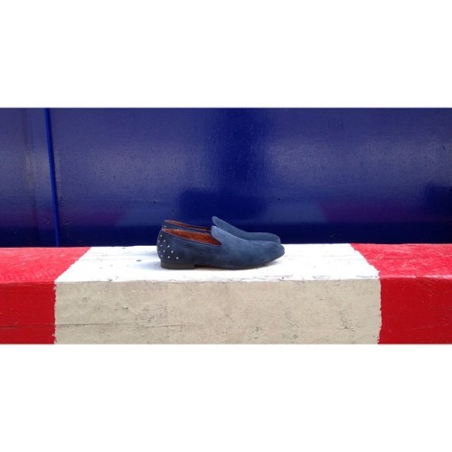 WHITMAN in store now @asos @asos_men #slippers #studs #gunmetal #suede #navy #black #mensshoes #mens