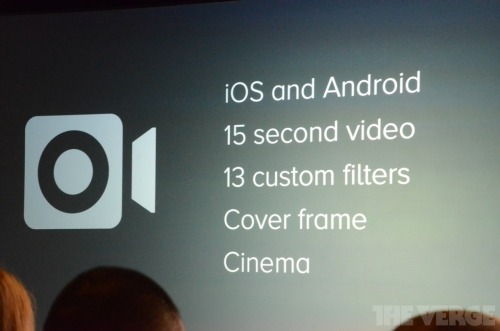 photojojo:  It’s true!  Facebook announced video for Instagram today. The update’s already available for iPhone and Android.  In short, you’ll be upload up to 15 second videos, apply any of 13 filters, and even pick your own thumbnail. Videos