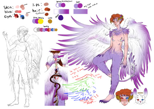 I’ve been doing a couple Moira art trades, and I made a bunch of ref sheets to explain how the