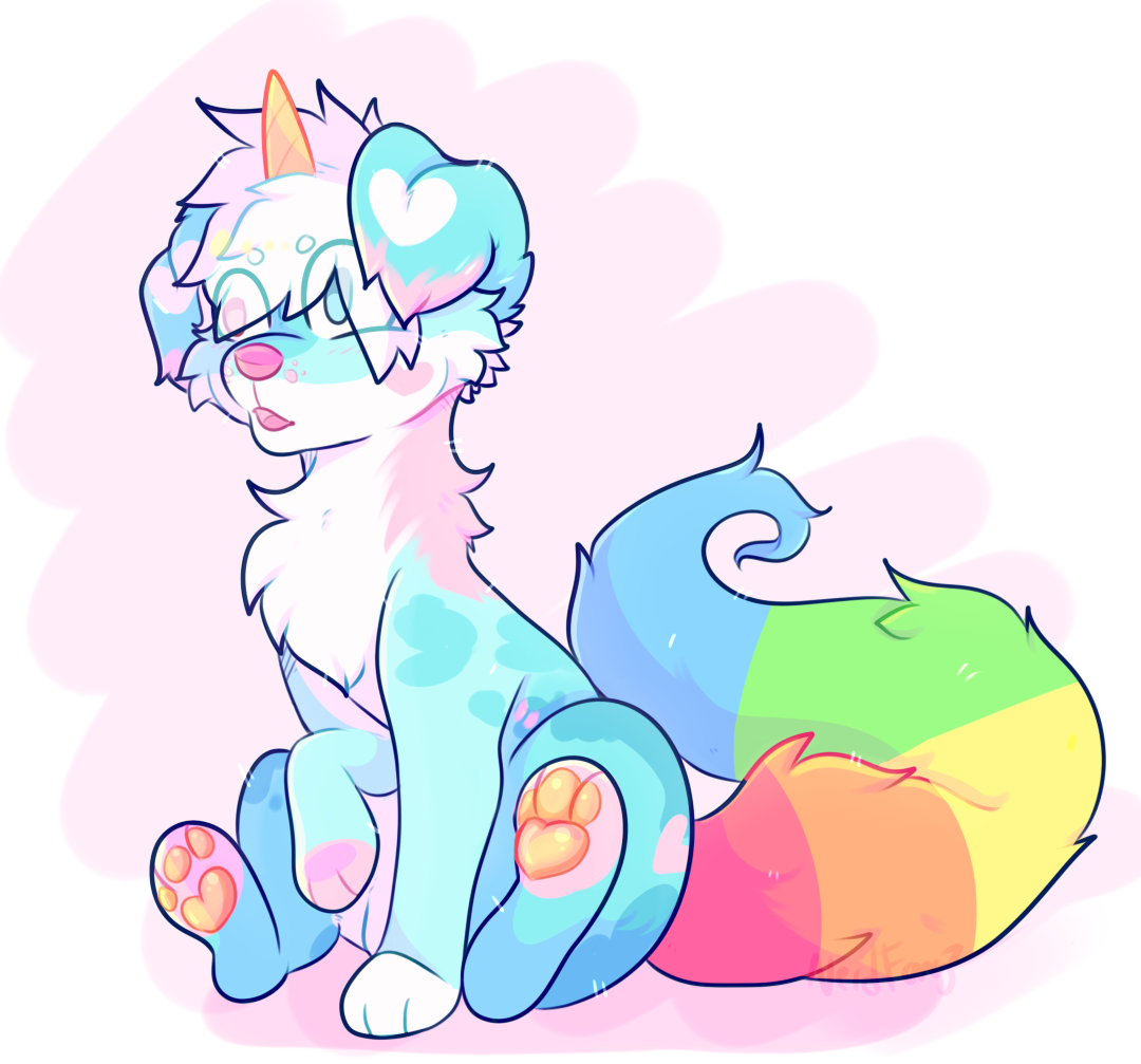 nerdfangz: Unidog sit!, good boy! Cute~! &lt;3