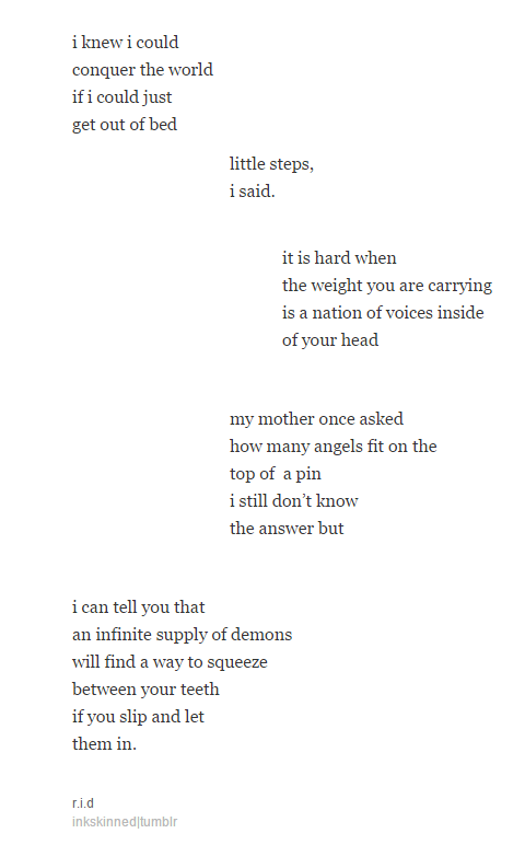 There Are Actual Voices In My Head That Laugh Whenever I Try To Do Something. // R.i.d