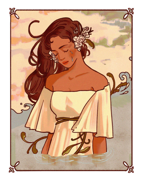shisuuis:something i tried drawing in an art nouveau style ¯\(°_o)/¯