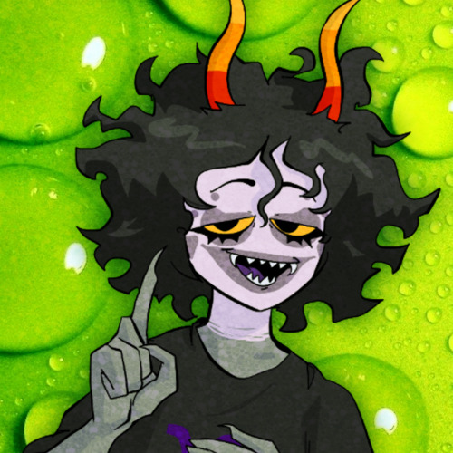 anonymous asked: Gamzee icons, but with a lime-blood theme rather than purple-blood? Sort of like he