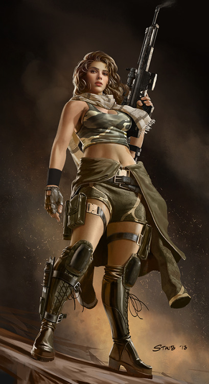 Female Commando character class by dustsplat / John Staub.More Characters here.