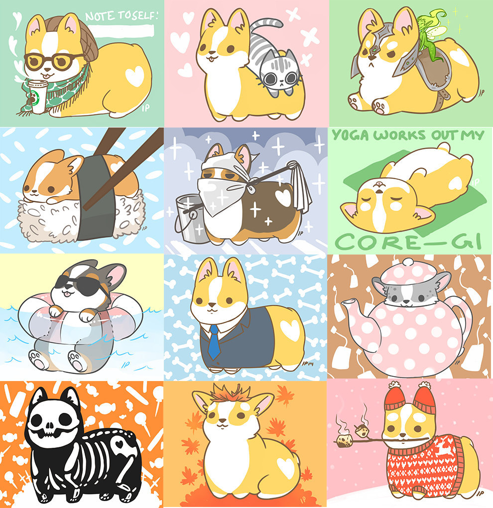 geek-studio:  Super cute Corgi Calendar by Identity Productions