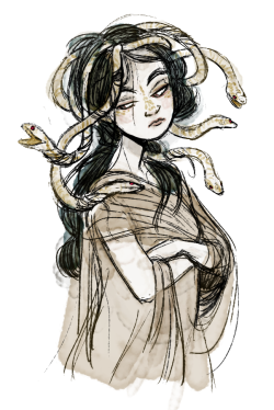 sparrowbirdd:  Young Medusa 