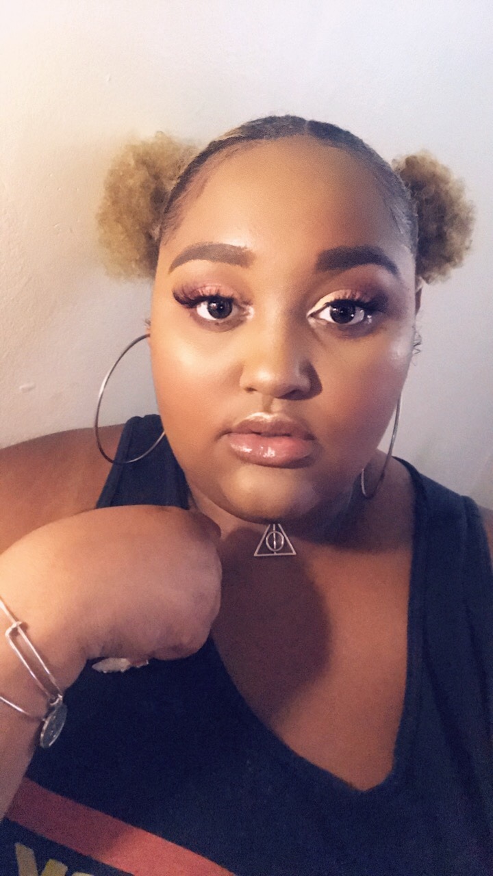 anyaithesaiyan: Rough and tough in my Afro puffs ✨