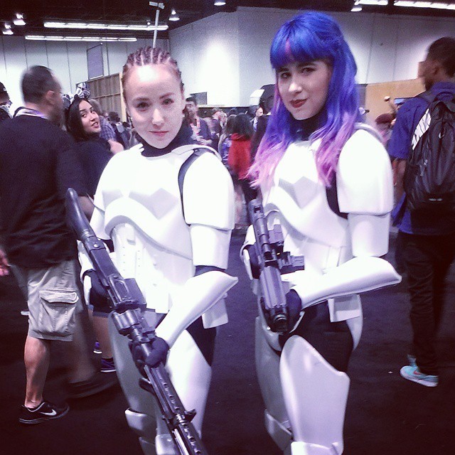 #Femtrooper time with AJ!!! #SWCA #StarWars #Stormtrooper #JesGistang #RogueRebels (at Star Wars Celebration 2015 Anaheim)