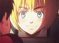 snkgifs:   (≧∇≦)  SnK Alphabet:↳  B for Blush  