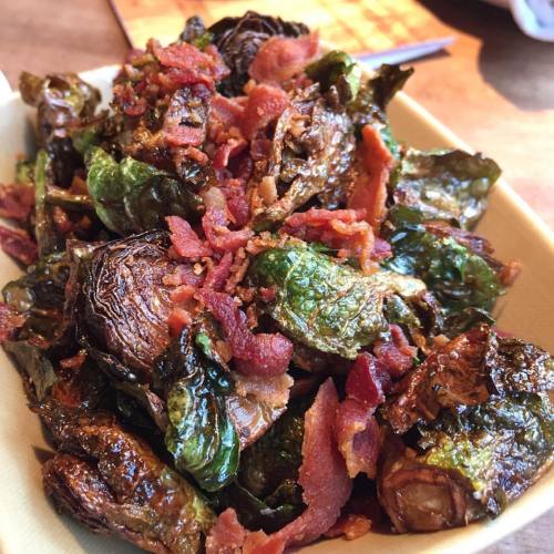 ctrestaurantweek:  Crispy Brussels Sprouts with bacon, cider & maple gastrique from Local Kitchen + Beer Bar (@localbeerbar ) in Fairfield & South Norwalk. This dish is on their special ภ CT Restaurant Week tasting menu available for lunch &