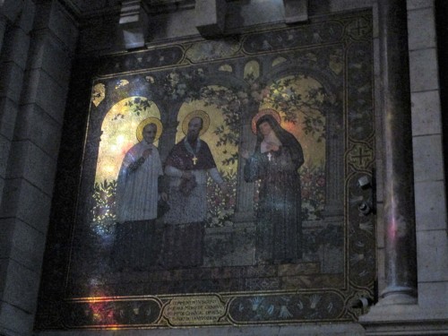 A selection of mosaics at Sacré-Cœur Basilica in ParisPhotographed (despite lighti