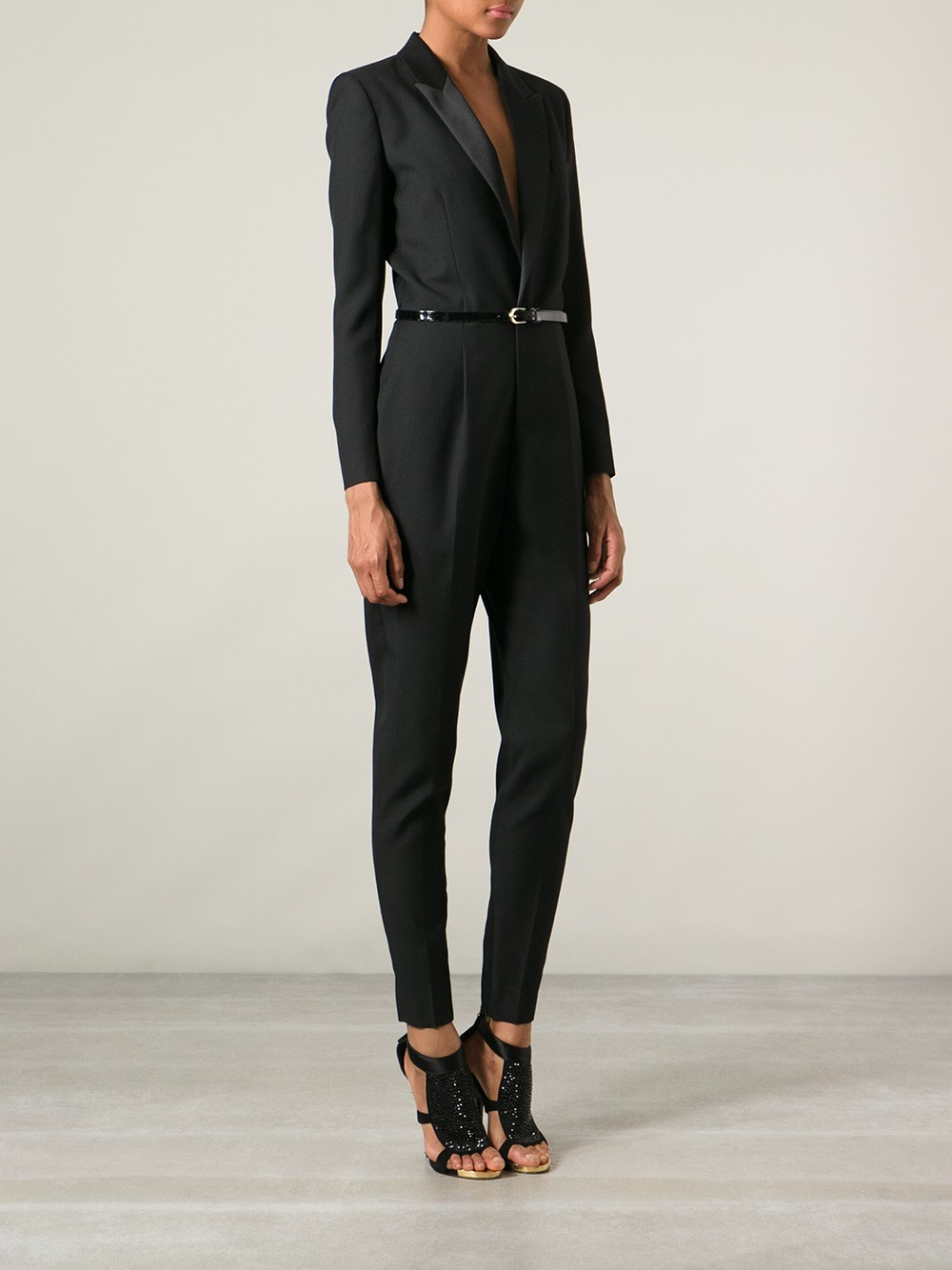 business-lady:  Saint Laurent Suit Style Jumpsuit