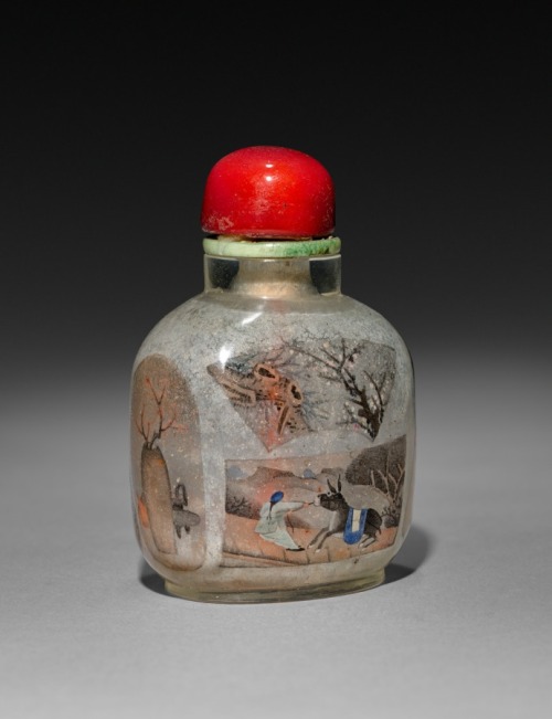 Snuff Bottle with Stopper, 1736-1795, Cleveland Museum of Art: Chinese ArtSize: with cover: 8.4 cm (