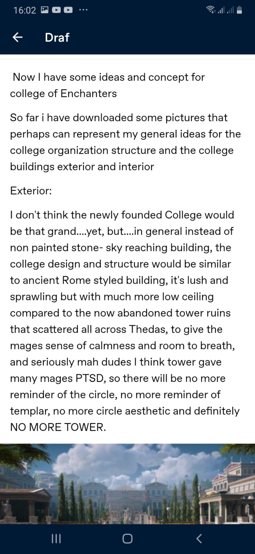 Theories And Drafts
