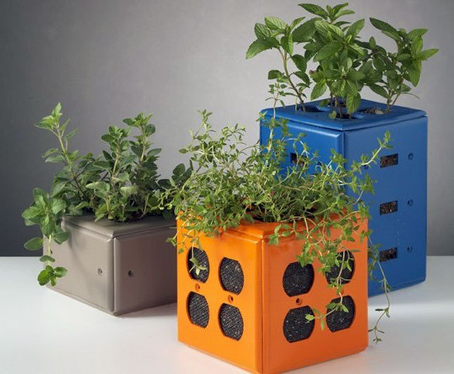 hyggehaven:Slightly weird DIY E-Waste Planters  Switch Plate Planters by ReadyMade