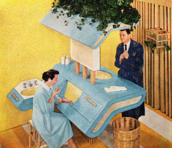 klappersacks:  Bathroom 1957 Formica “Nassau” by SportSuburban on Flickr. 