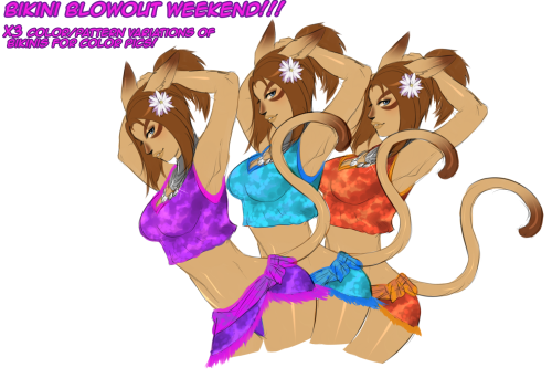 steffydoodles:  steffydoodles:  BIKINI BLOWOUT WEEKEND!CHEAP COMMISSIONS, MORE FOR YOUR MONEY!  Saturday starting at 6pm EST     STEFFYDOODLES ON LIVESTREAM  Prices below; Thigh High Sketch ผ USD, Flat color sketch ฟFull Body Sketch ฟ USD (rainbow