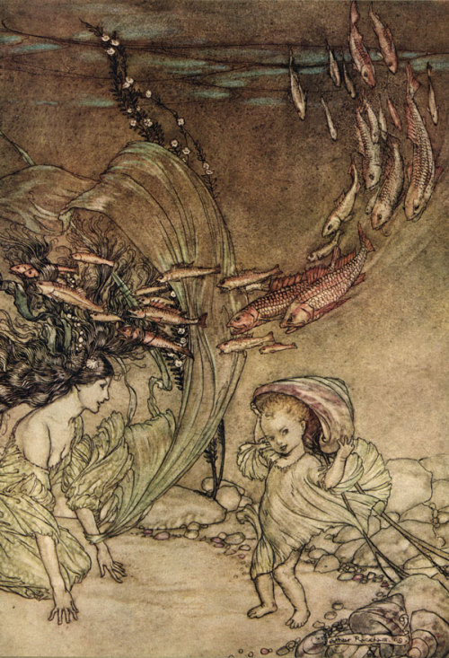 fairytalesandfolksongs:Illustrations by Arthur Rackham from Undine, 1909.