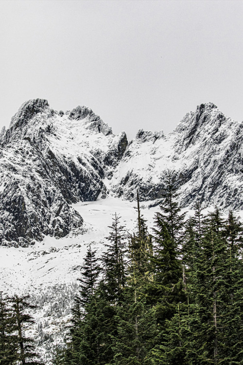 First Snow Viewed From Cascade Pass Trail Last Week
